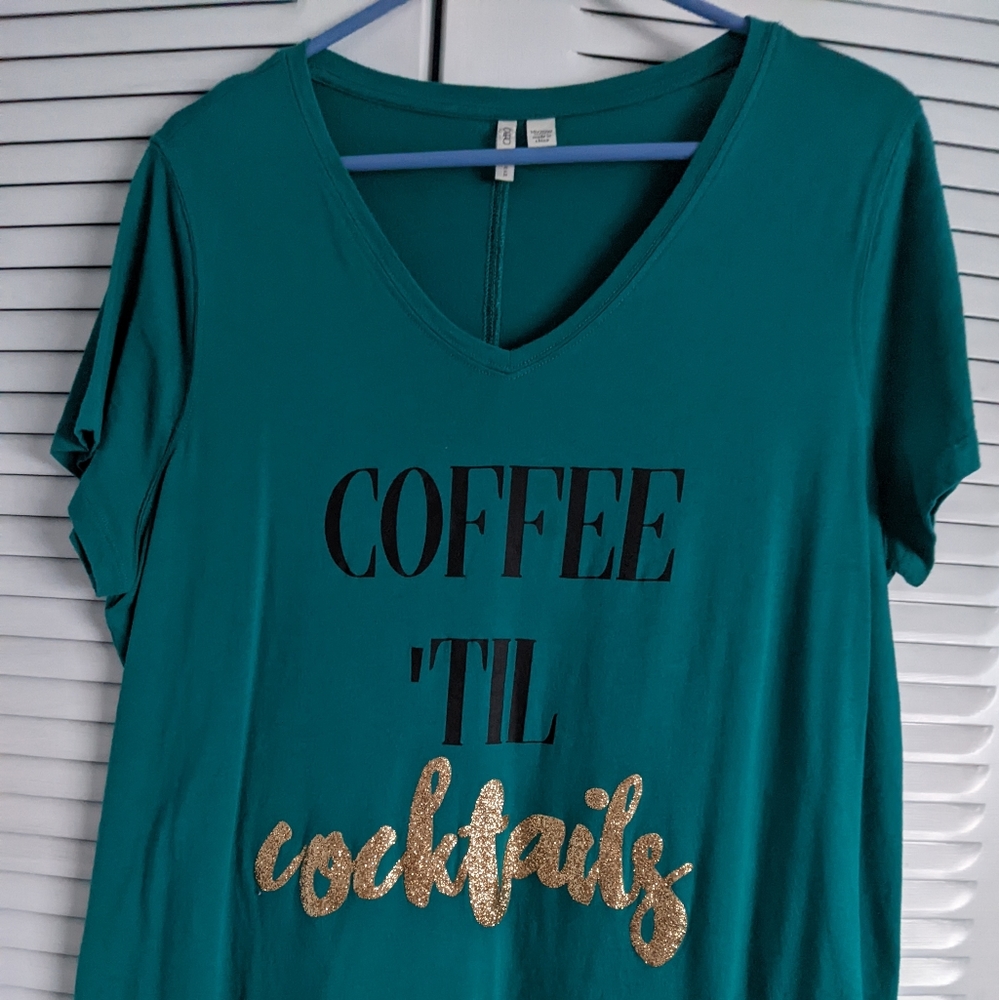 Cato short sleeve t shirt with glitter design